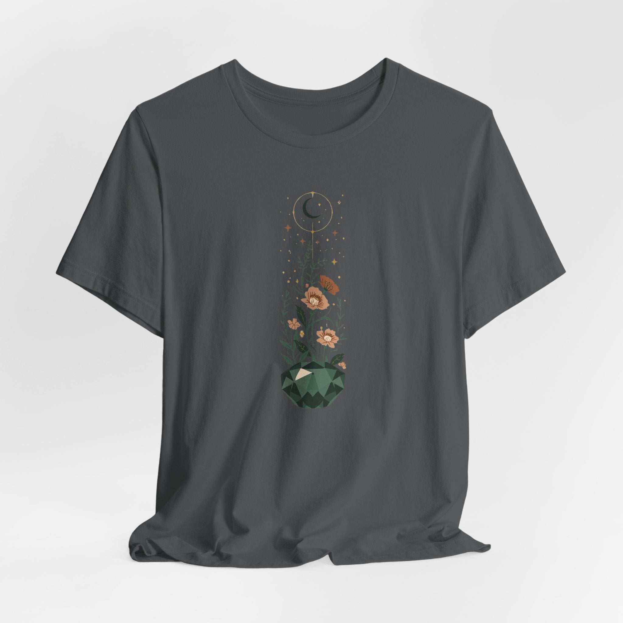 Celestial Crystal Garden Graphic T-Shirt