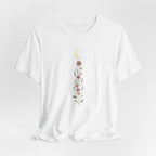 Wildflowers and Crescent Moon T-Shirt