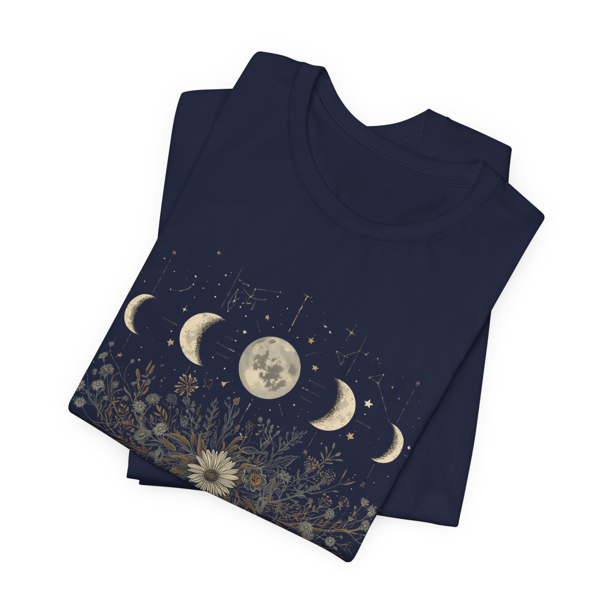 Moon Phases and Wildflowers T-Shirt