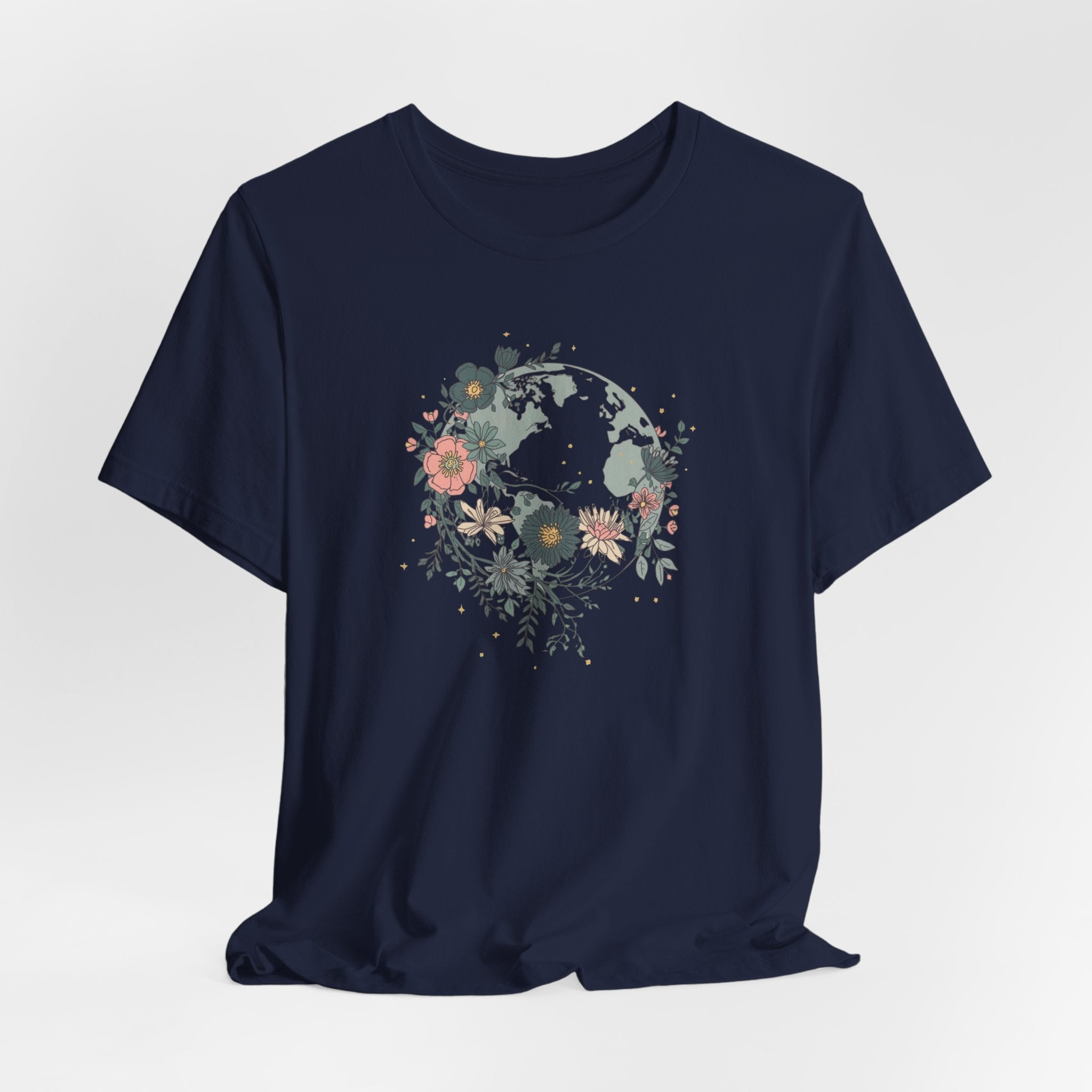 Floral Earth Graphic T-Shirt