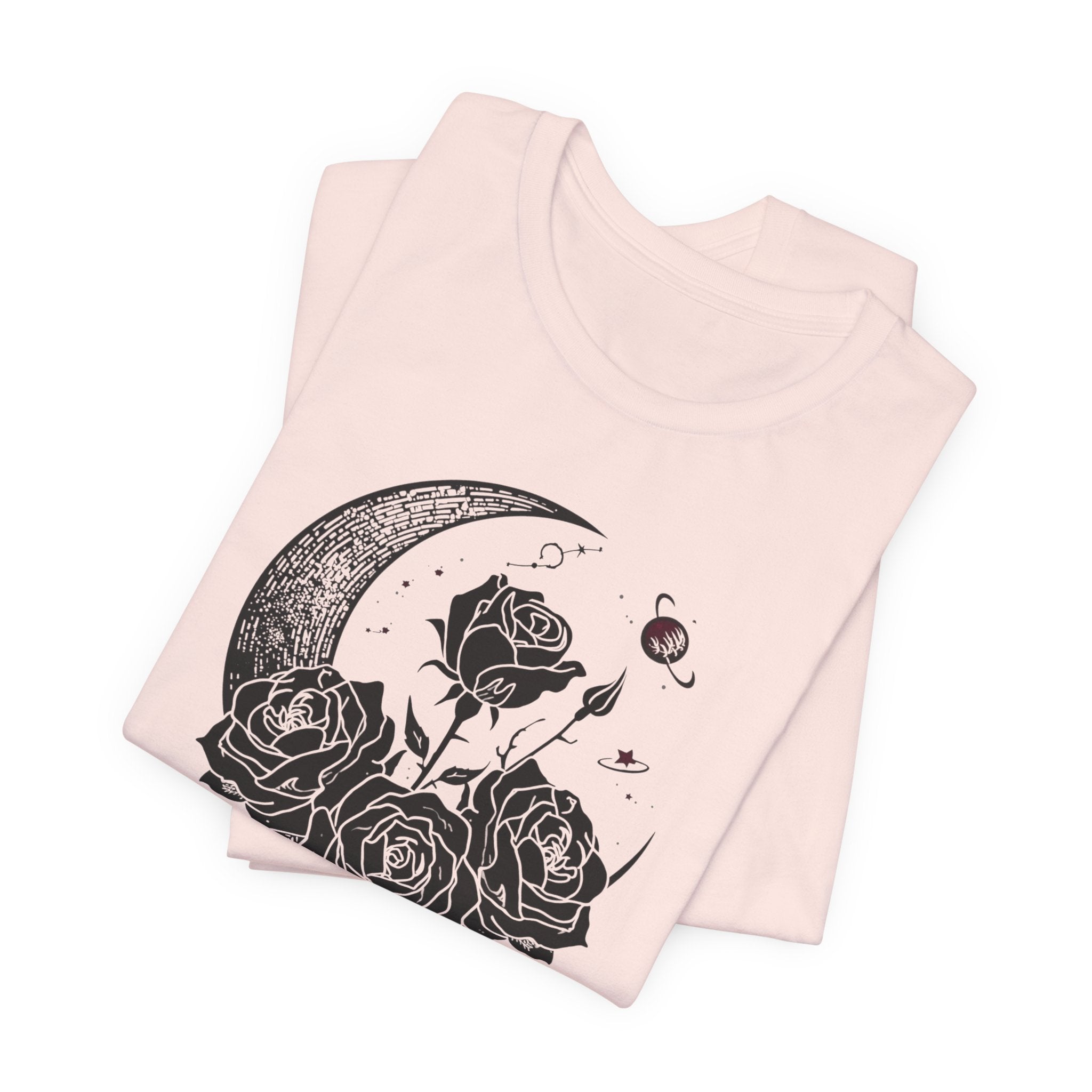 Crescent Moon and Roses T-Shirt