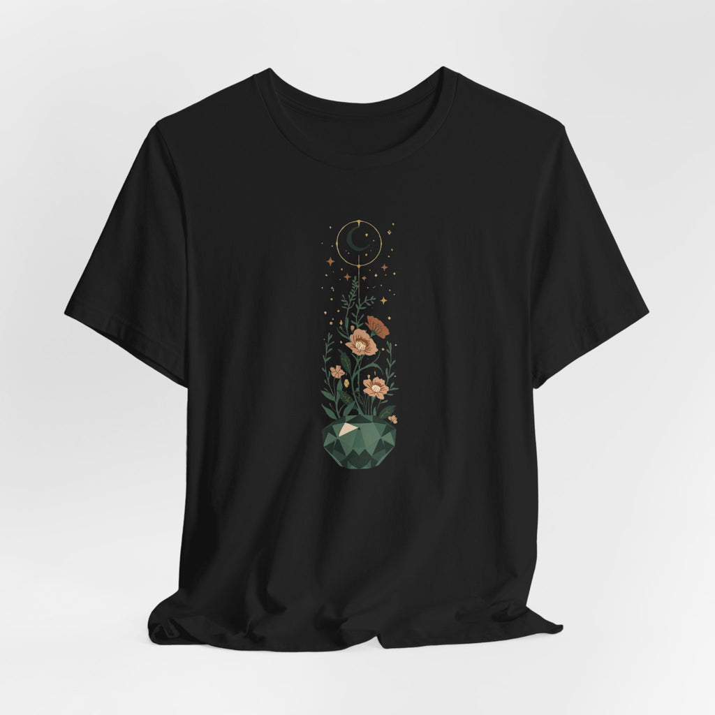 Celestial Crystal Garden Graphic T-Shirt
