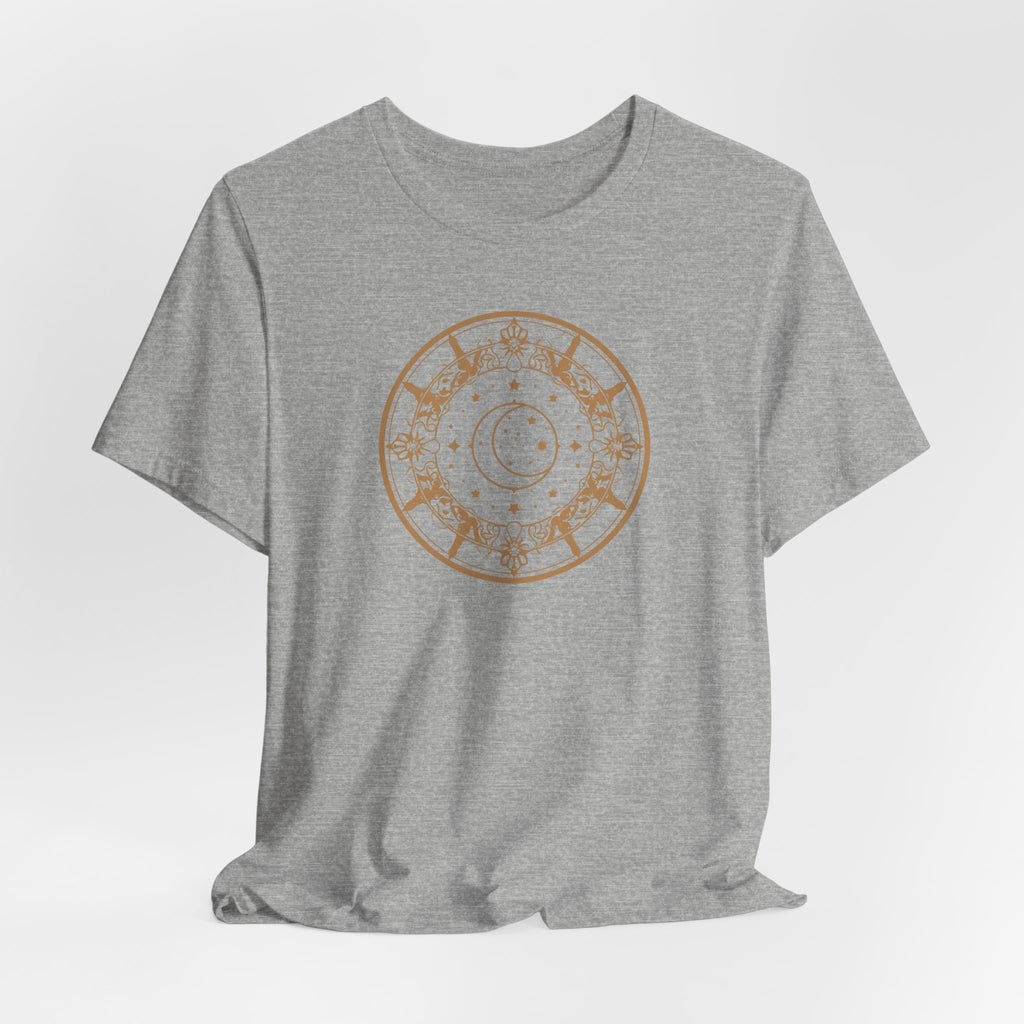 Celestial Moon & Stars Circle T-Shirt