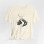 Moonlit Wildflower Path Graphic T-Shirt