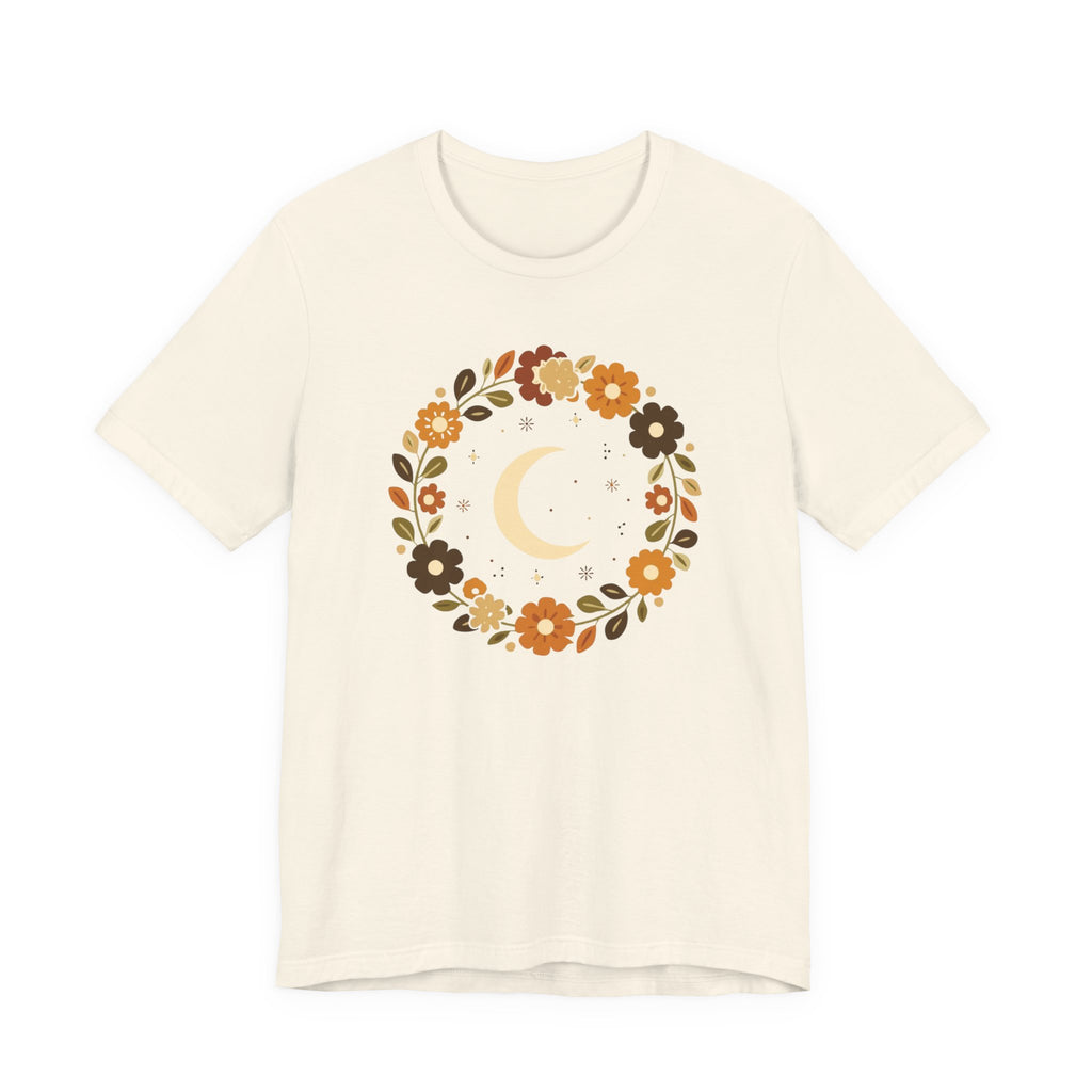 Retro Celestial Floral Wreath T-Shirt