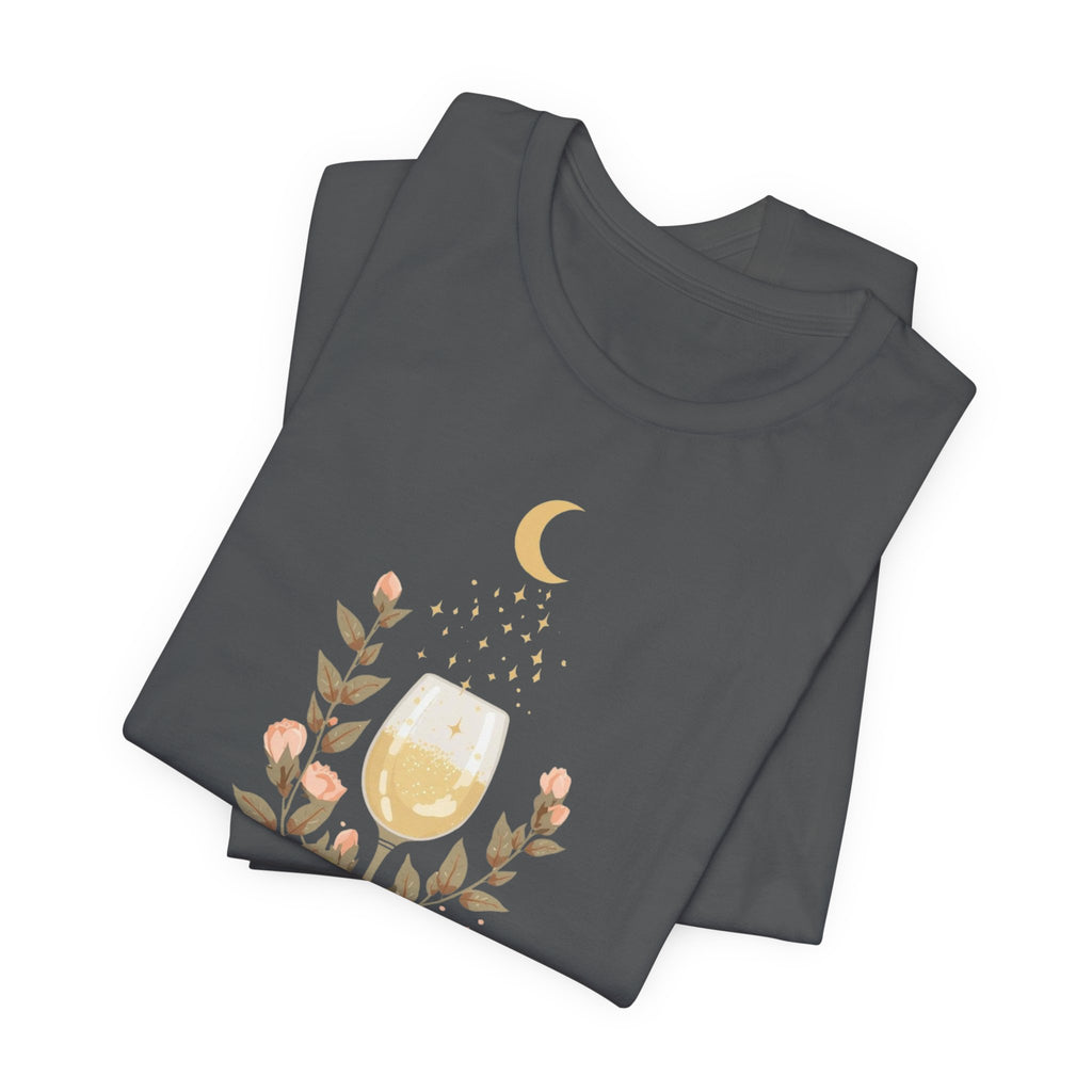 Celestial Wine & Blush Florals Graphic T-Shirt