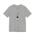 Blue Scandinavian Crescent Moon T-Shirt