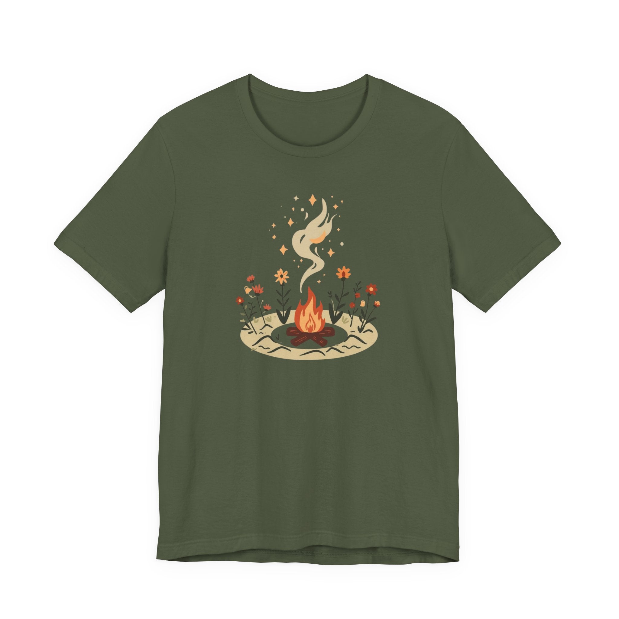 Campfire Under the Stars Graphic T-Shirt