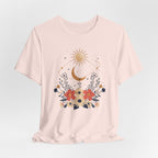 Celestial Orbit Floral Graphic T-Shirt