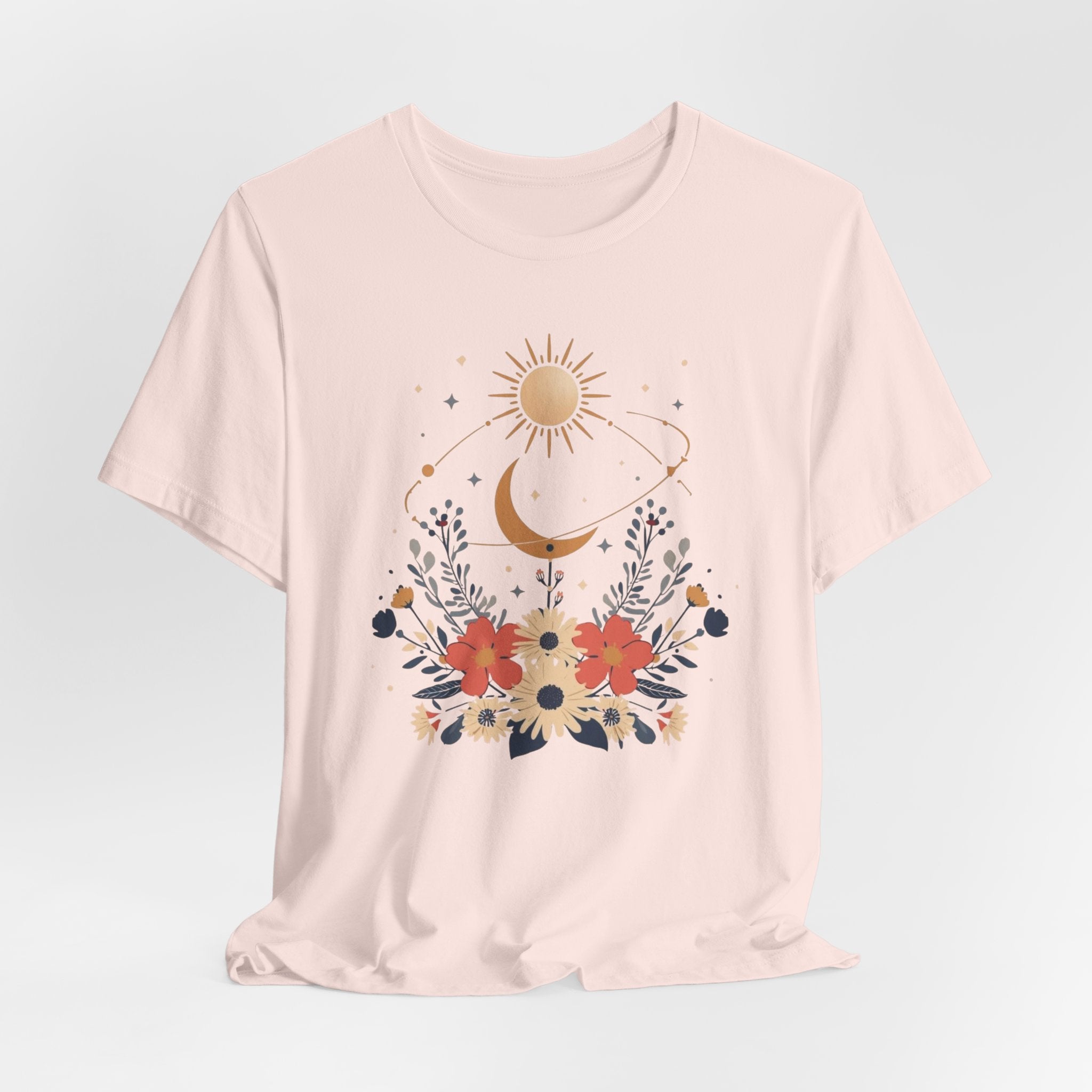 Celestial Orbit Floral Graphic T-Shirt