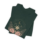 Celestial Compass Floral Graphic T-Shirt