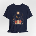 Celestial Orbit Floral Graphic T-Shirt