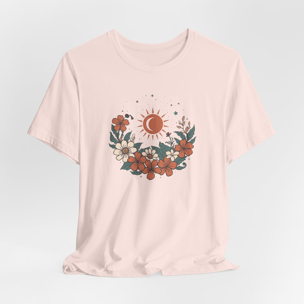 Tropical Sun & Moon Floral T-Shirt
