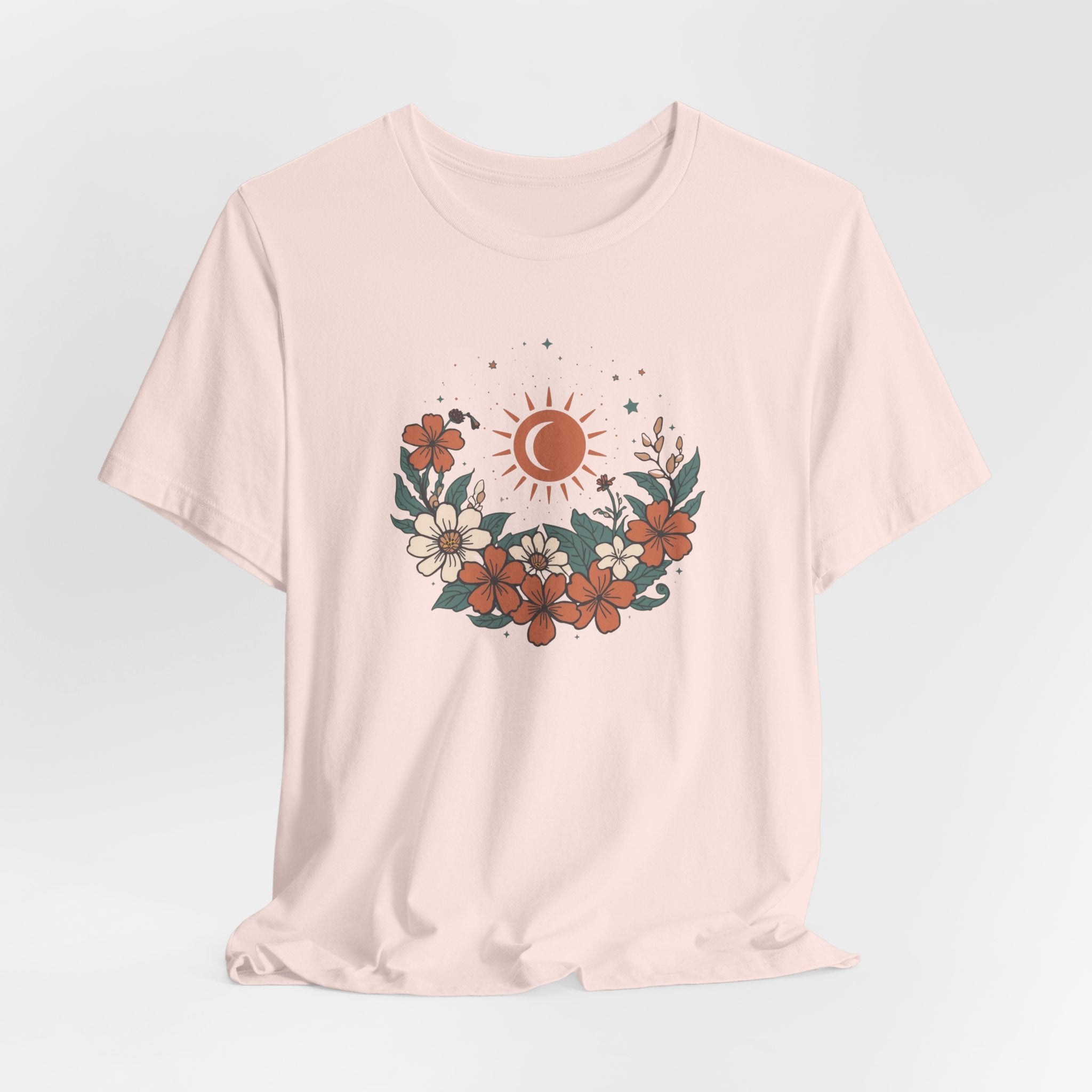 Tropical Sun & Moon Floral T-Shirt
