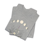 Lavender and Daisy Moon Phases T-Shirt