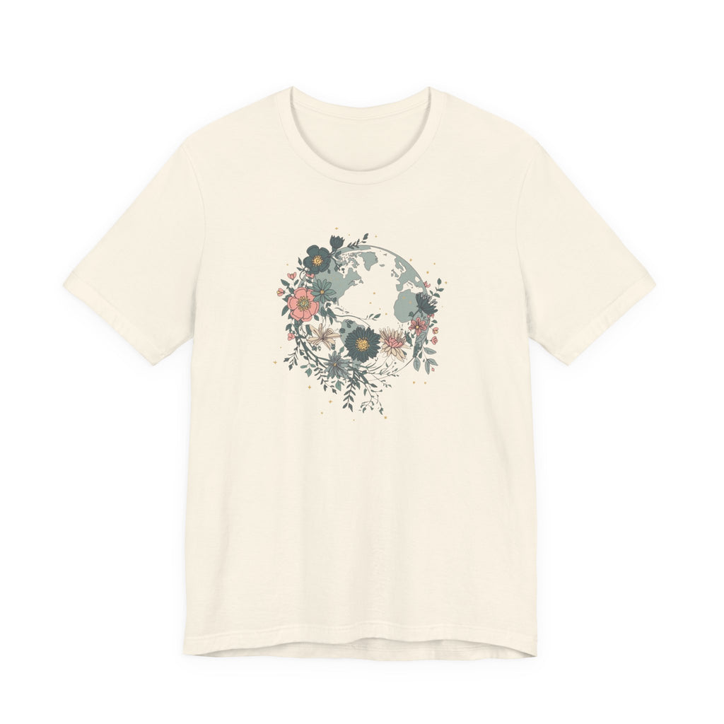 Floral Earth Graphic T-Shirt