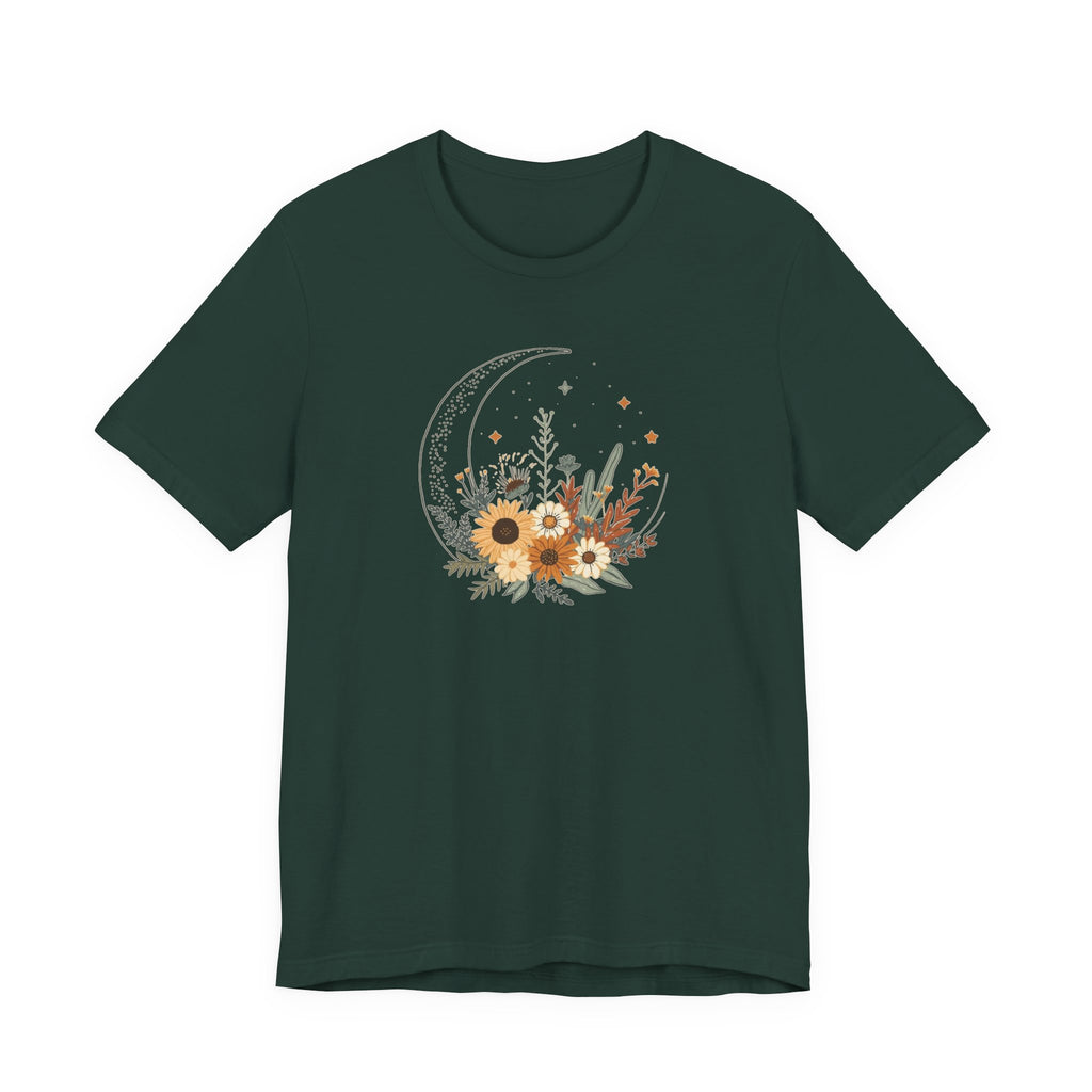 Celestial Sunflower Floral T-Shirt