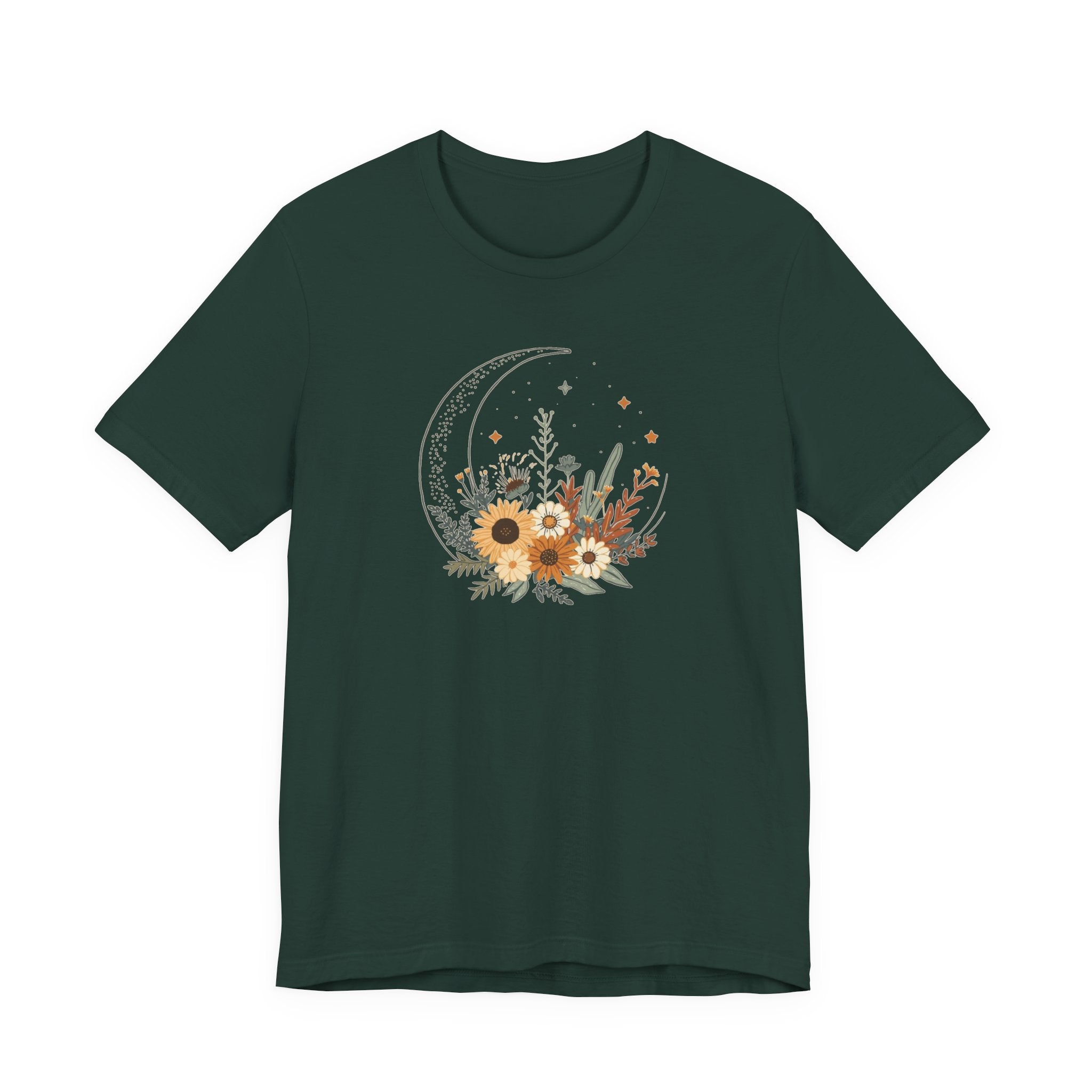 Celestial Sunflower Floral T-Shirt