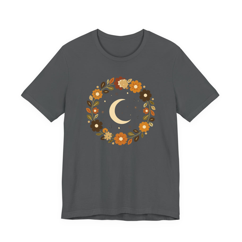 Retro Celestial Floral Wreath T-Shirt