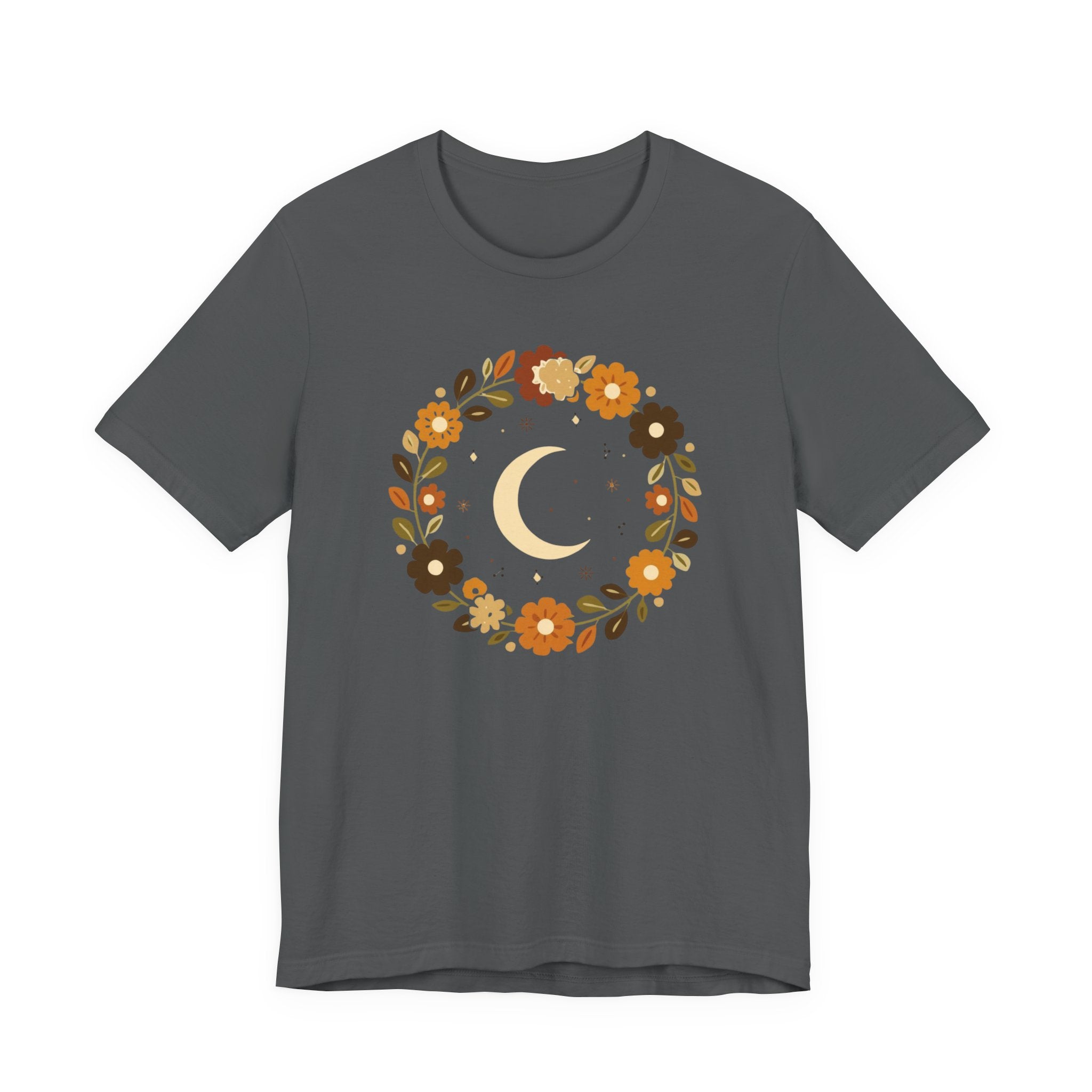 Retro Celestial Floral Wreath T-Shirt