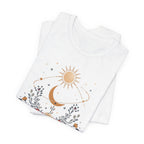 Celestial Orbit Floral Graphic T-Shirt