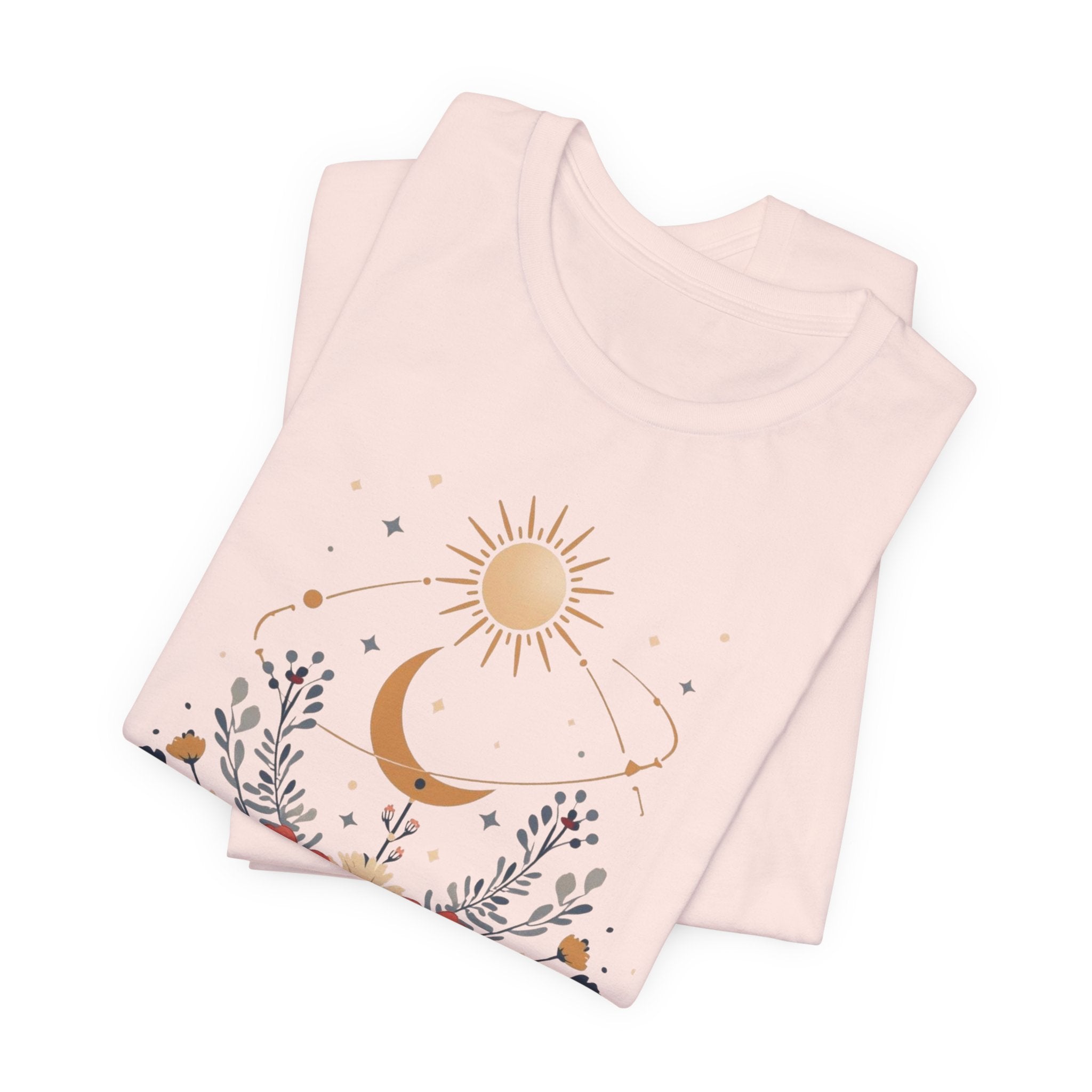Celestial Orbit Floral Graphic T-Shirt