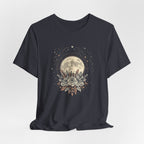 Full Moon & Flower Celestial Graphic T-Shirt