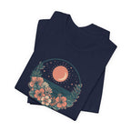 Sunset Ocean Moon Floral T-Shirt