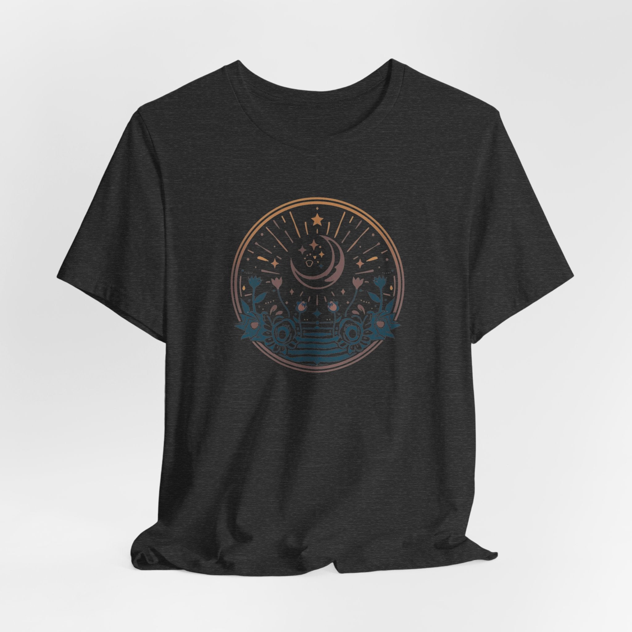 Vintage Celestial Floral Horizon T-Shirt