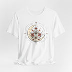 Crescent Moon and Flowers T-Shirt