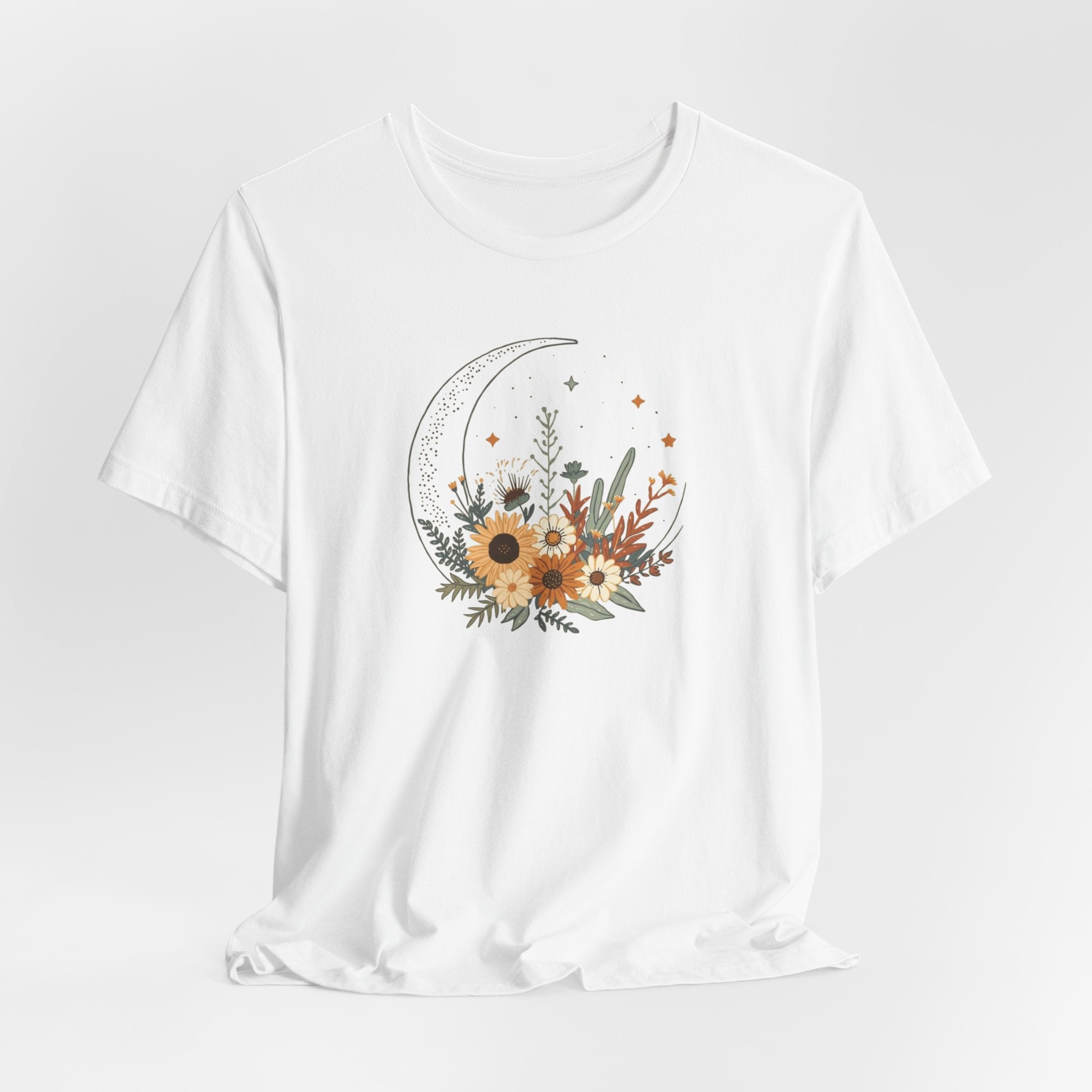 Celestial Sunflower Floral T-Shirt