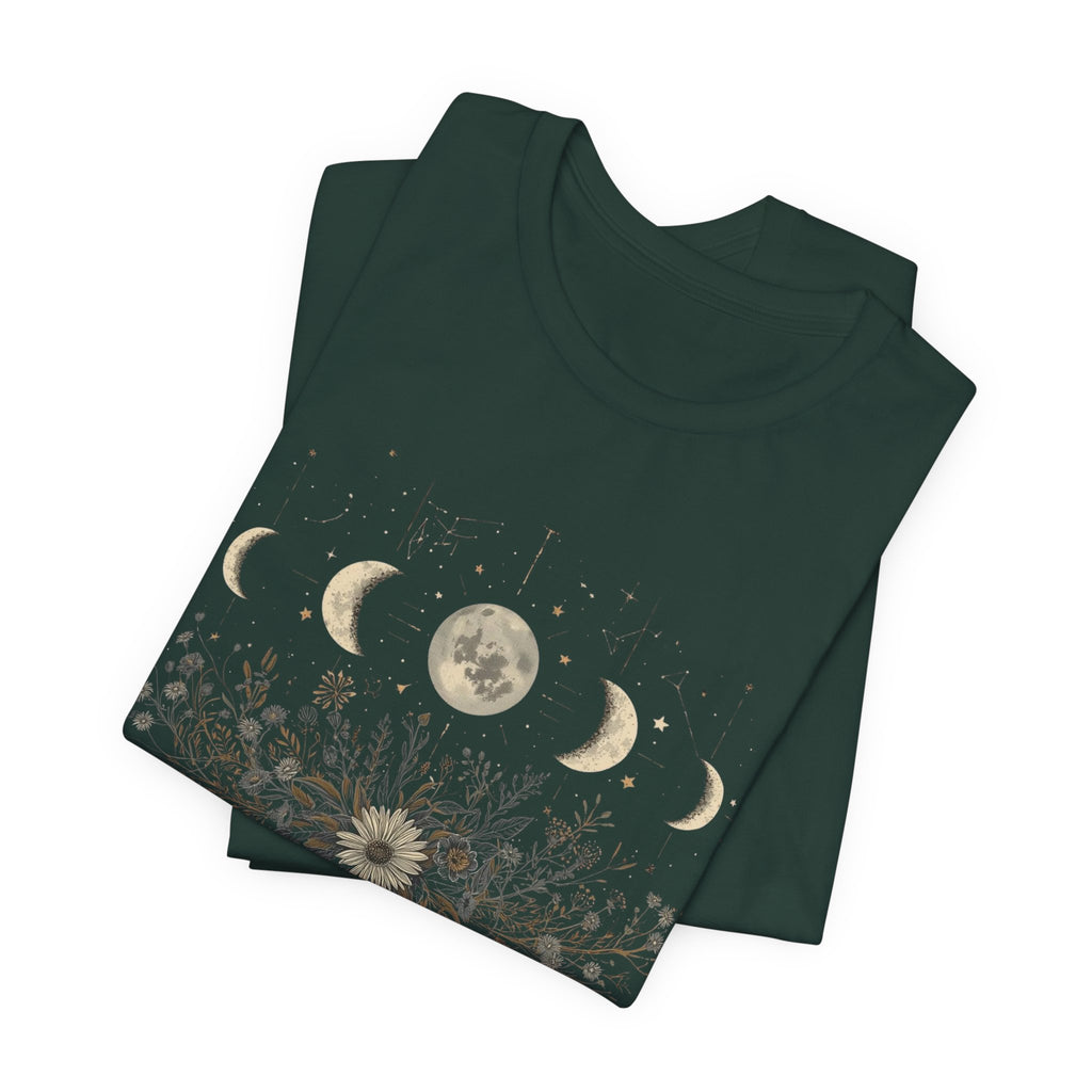 Moon Phases and Wildflowers T-Shirt