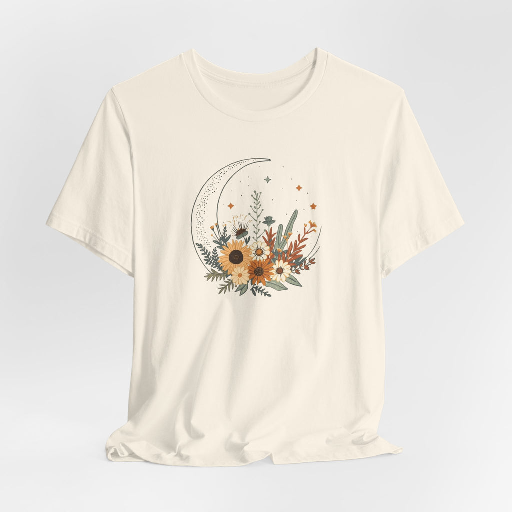 Celestial Sunflower Floral T-Shirt