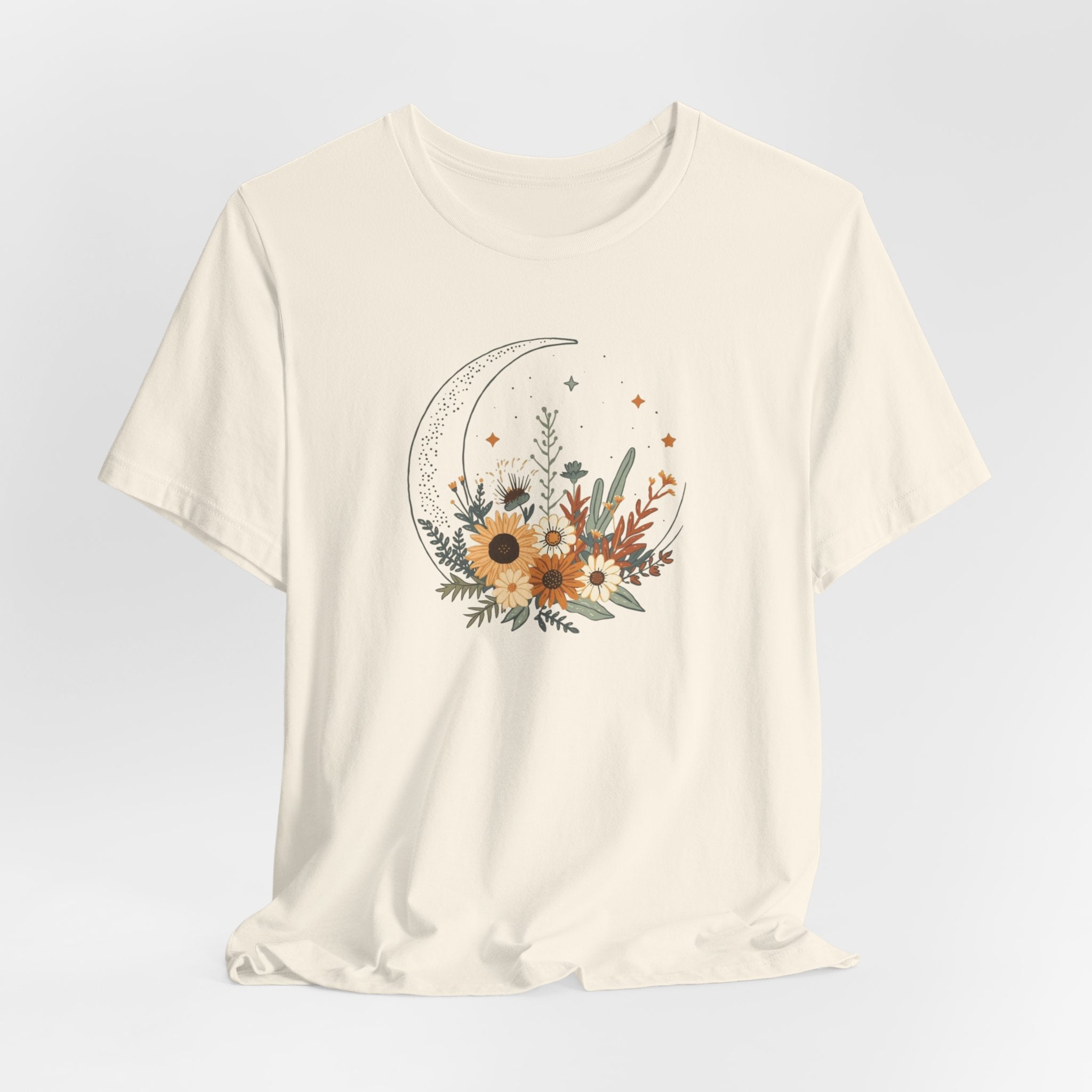 Celestial Sunflower Floral T-Shirt