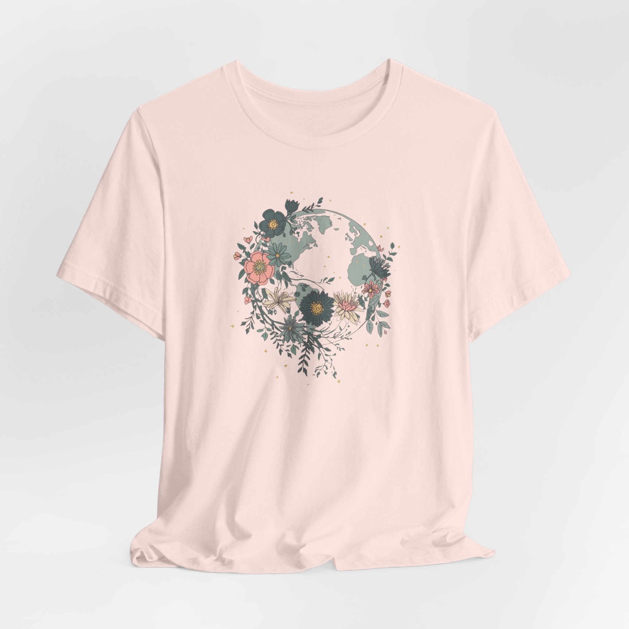 Floral Earth Graphic T-Shirt