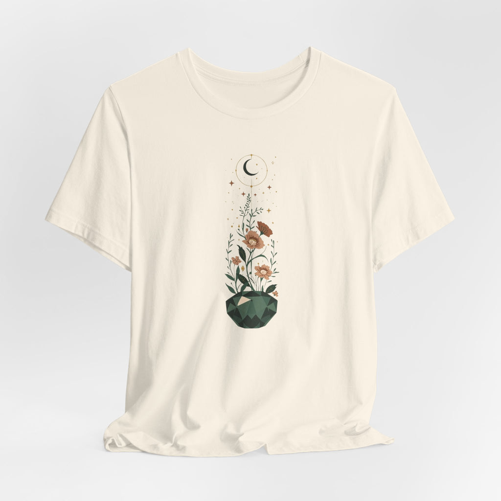 Celestial Crystal Garden Graphic T-Shirt