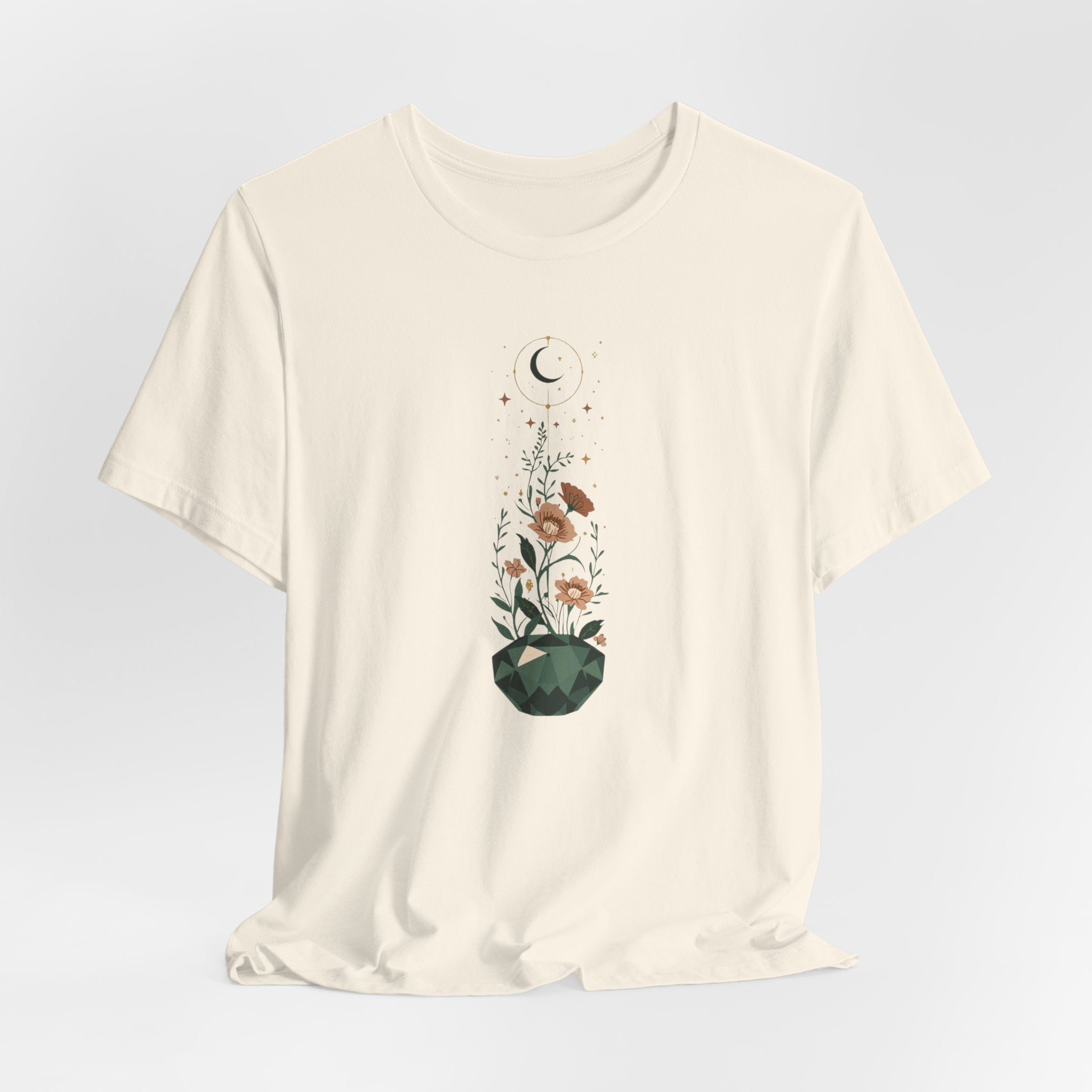 Celestial Crystal Garden Graphic T-Shirt