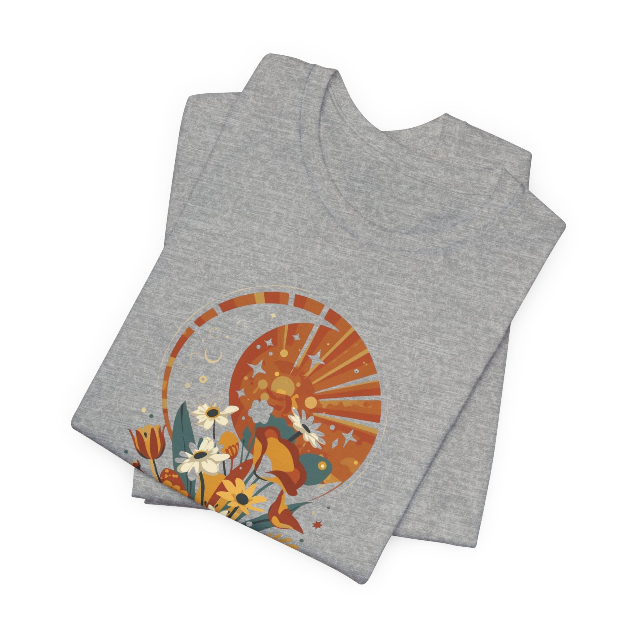 Cosmic Garden Sunset Women’s Graphic T-Shirt