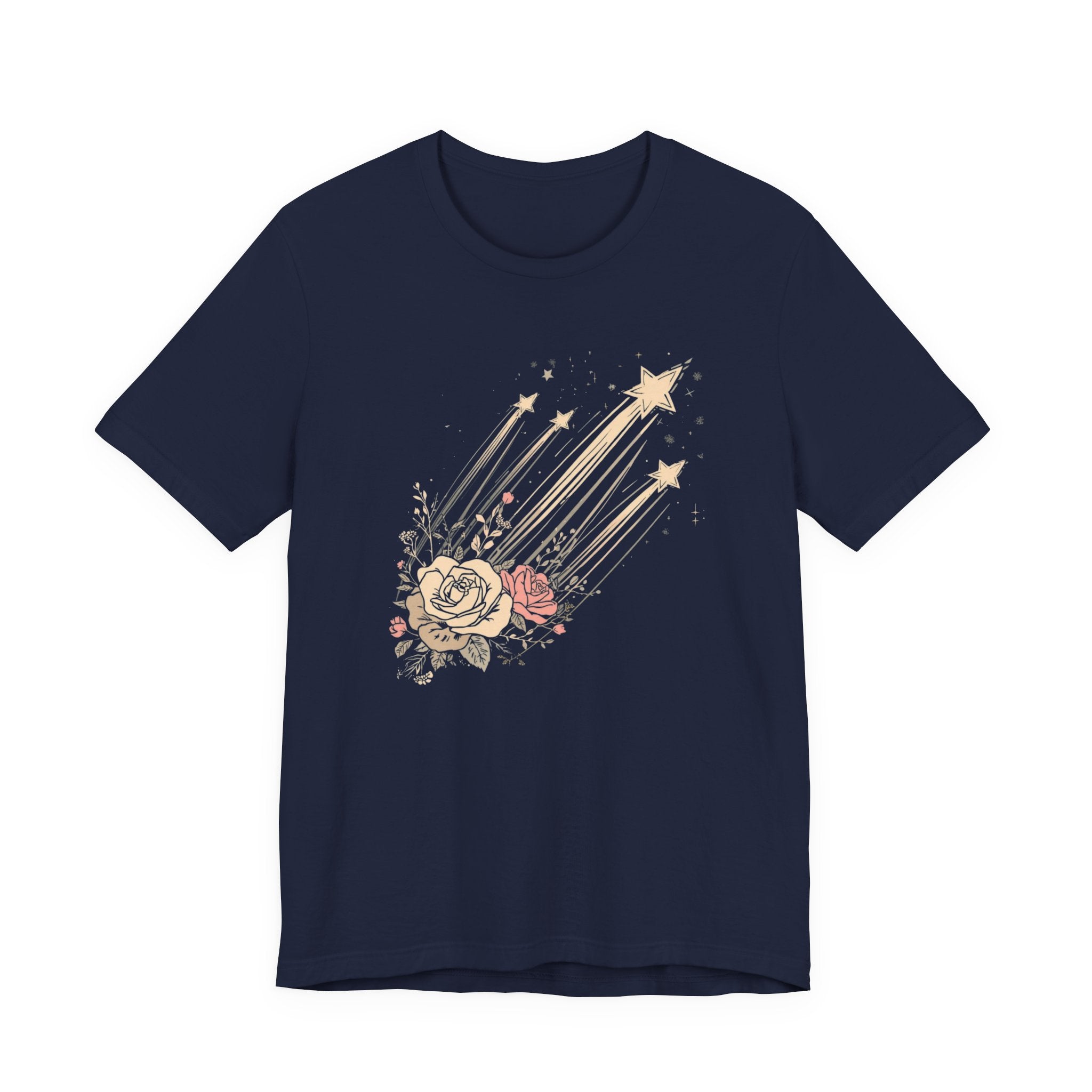 Shooting Stars & Roses Celestial Graphic T-Shirt