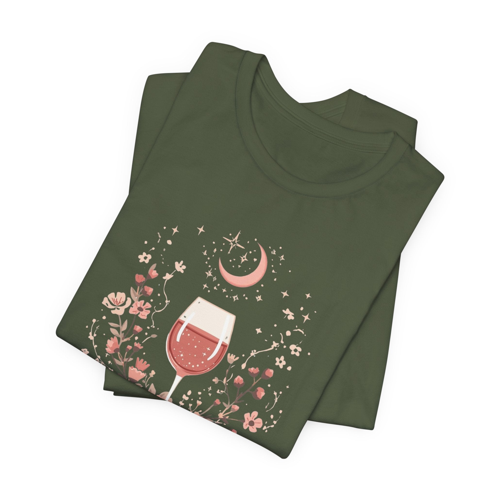 Celestial Rosé & Blush Florals Graphic T-Shirt