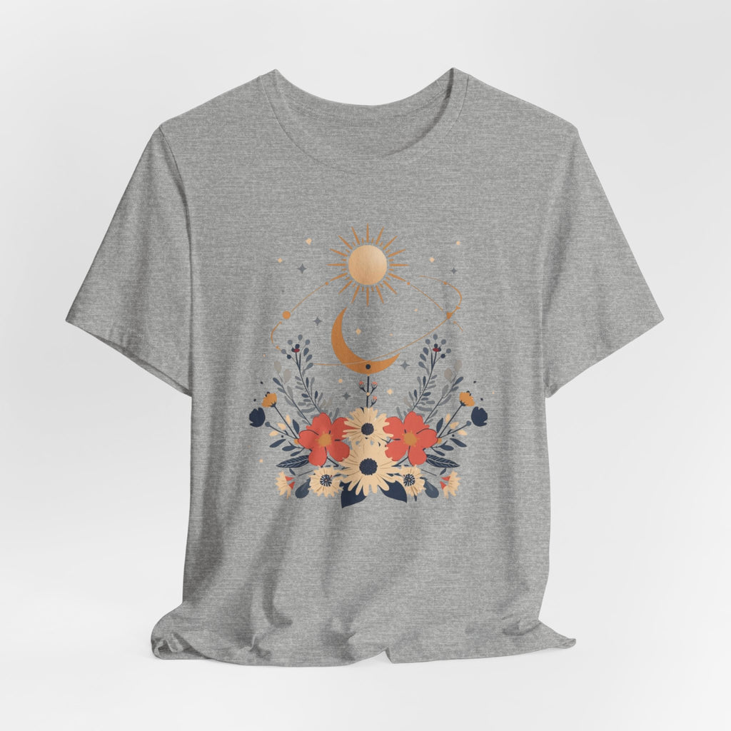 Celestial Orbit Floral Graphic T-Shirt