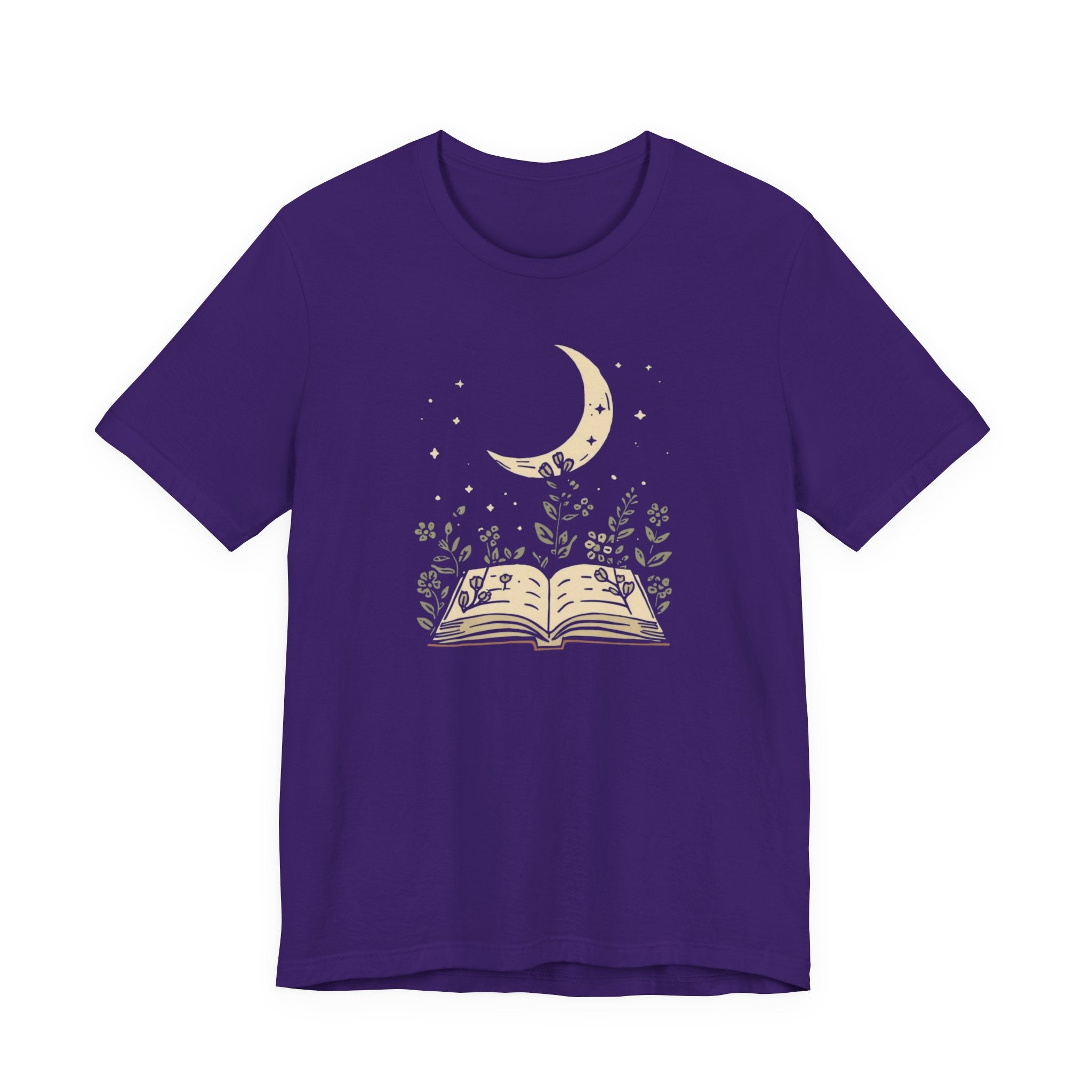 Moonlit Reading Garden Graphic T-Shirt