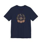 Celestial Compass Floral Graphic T-Shirt