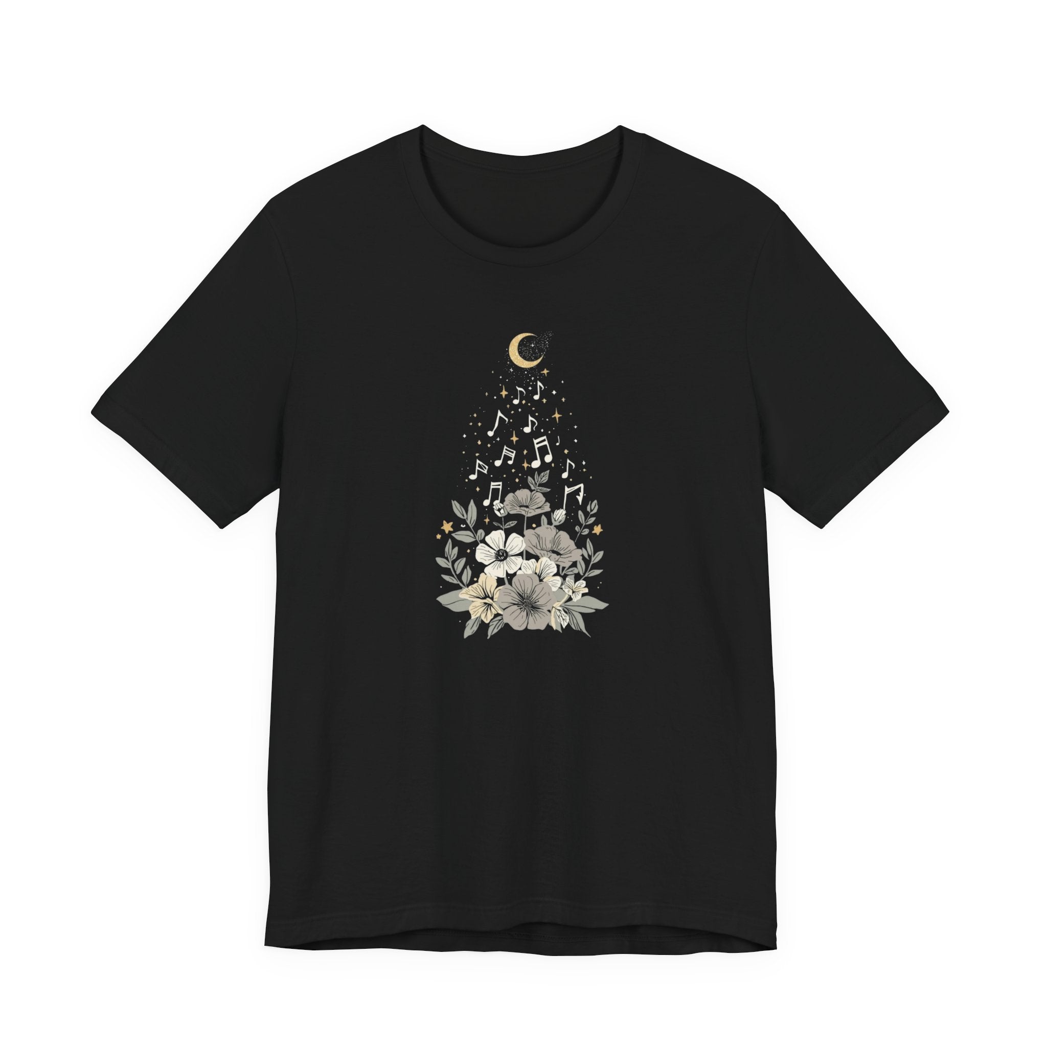 Moonlit Melody Floral T-Shirt
