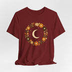 Retro Celestial Floral Wreath T-Shirt