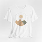 Moonlit Mountain and Flowers T-Shirt