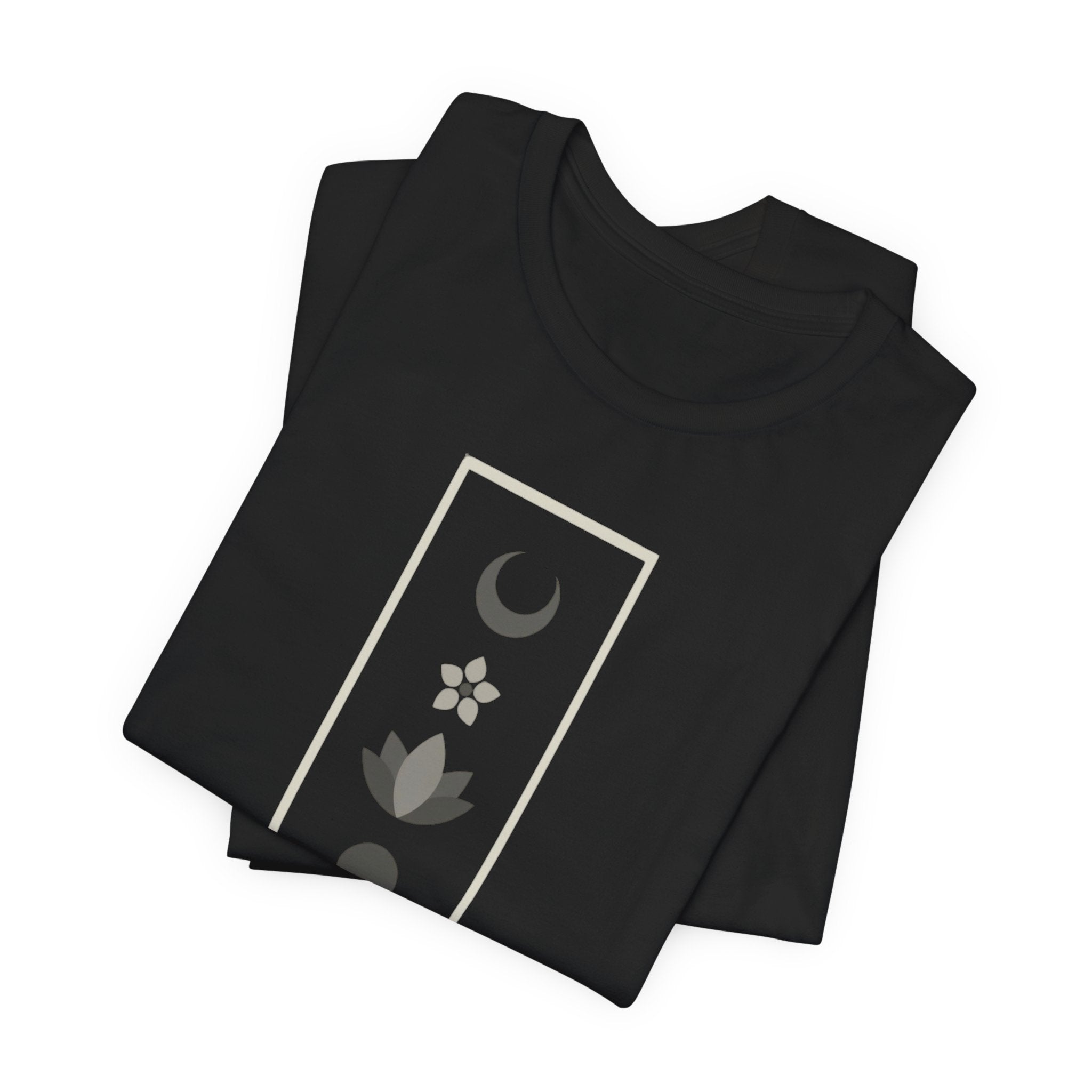Scandinavian Moon and Flowers T-Shirt