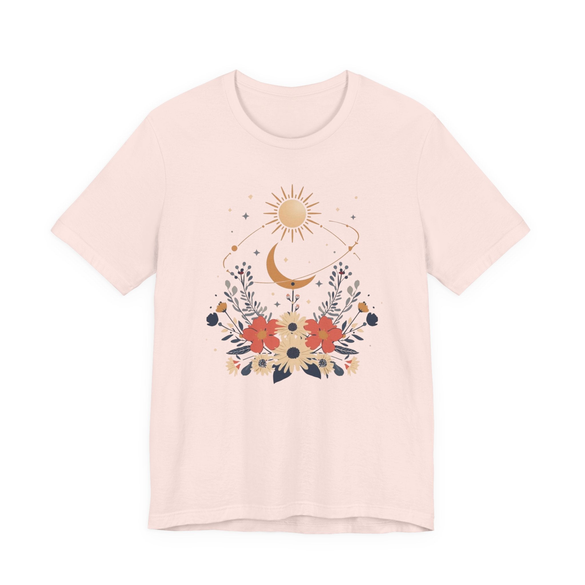 Celestial Orbit Floral Graphic T-Shirt