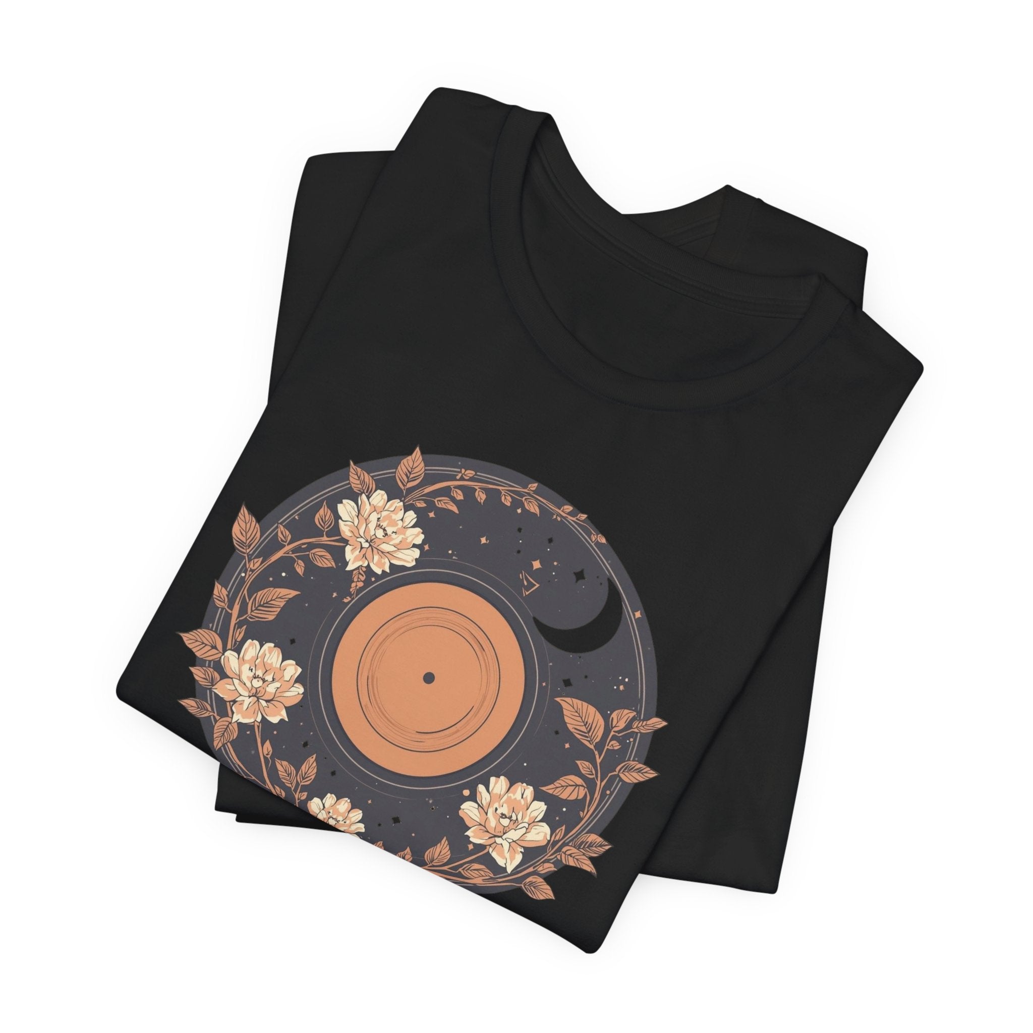 Celestial Vinyl & Wildflowers Graphic T-Shirt