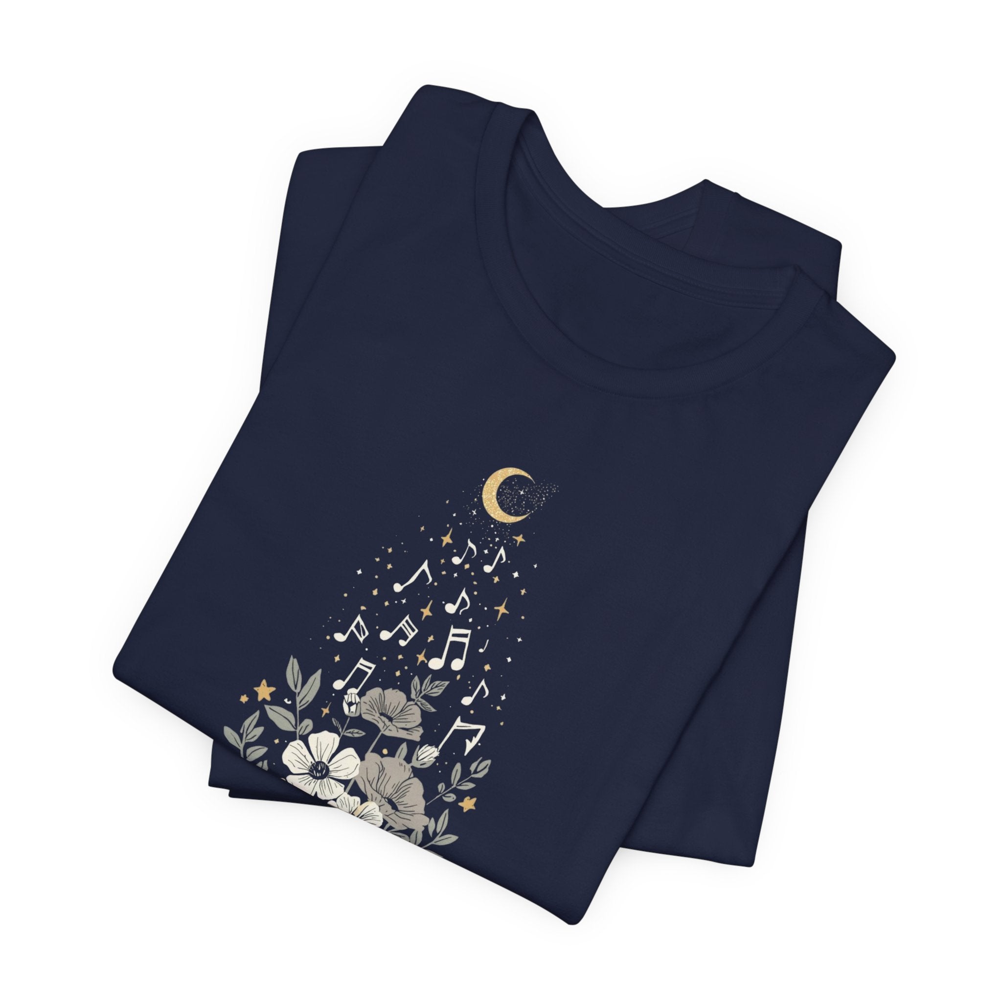 Moonlit Melody Floral T-Shirt
